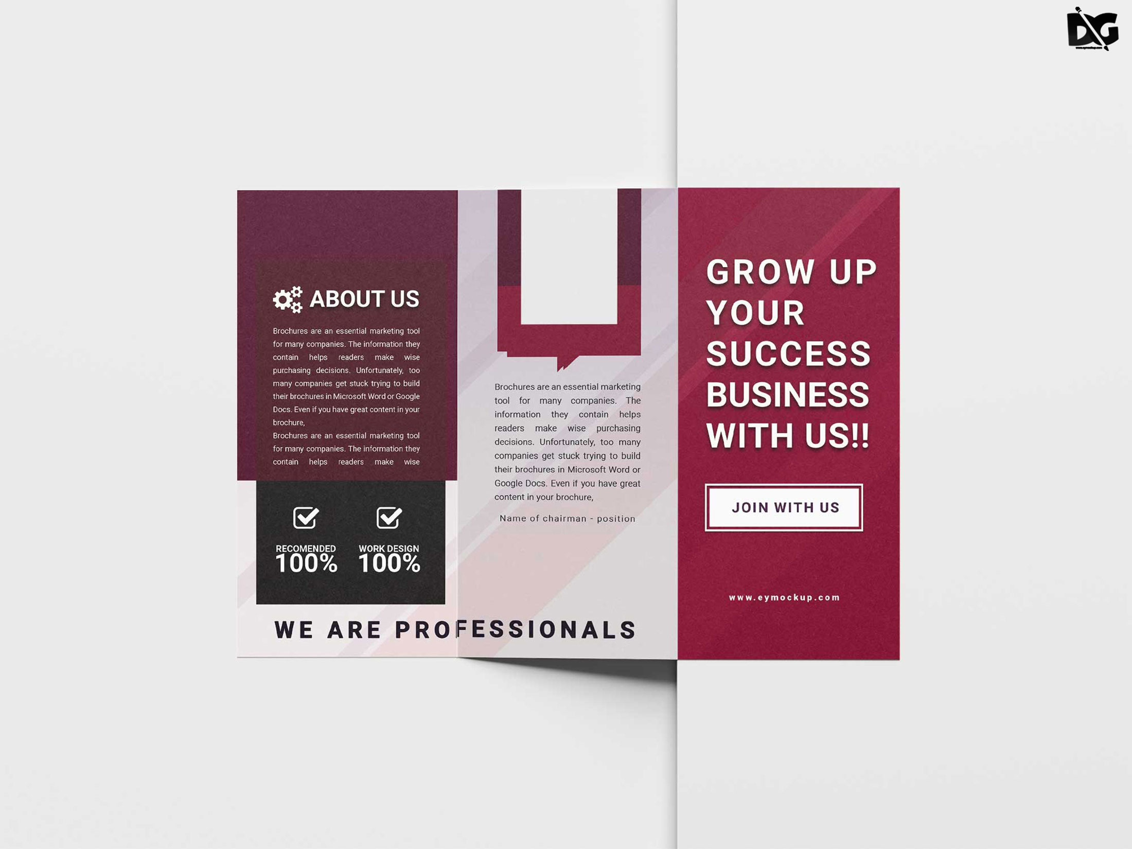 Free Advanced Trifold Brochure Design Template