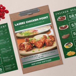 Free Chicken Psd Menu Template
