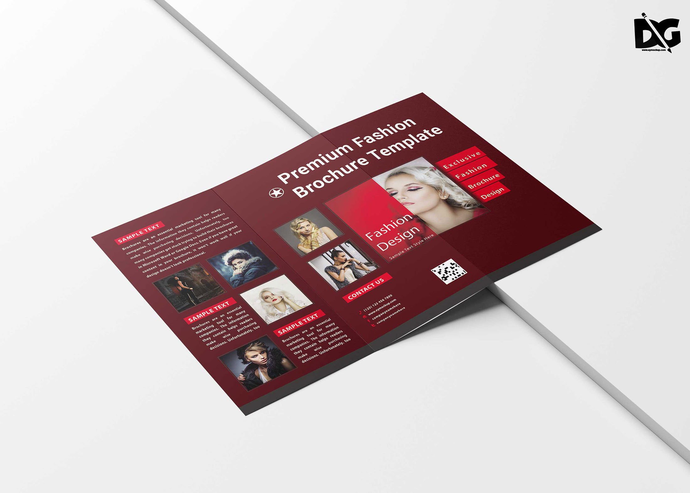 Free Creative Trifold Brochure Design Template