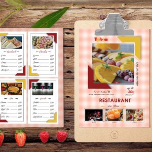 Free Desert Menu Template