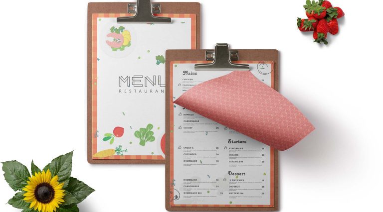 Free Editable Restaurant Menu Template