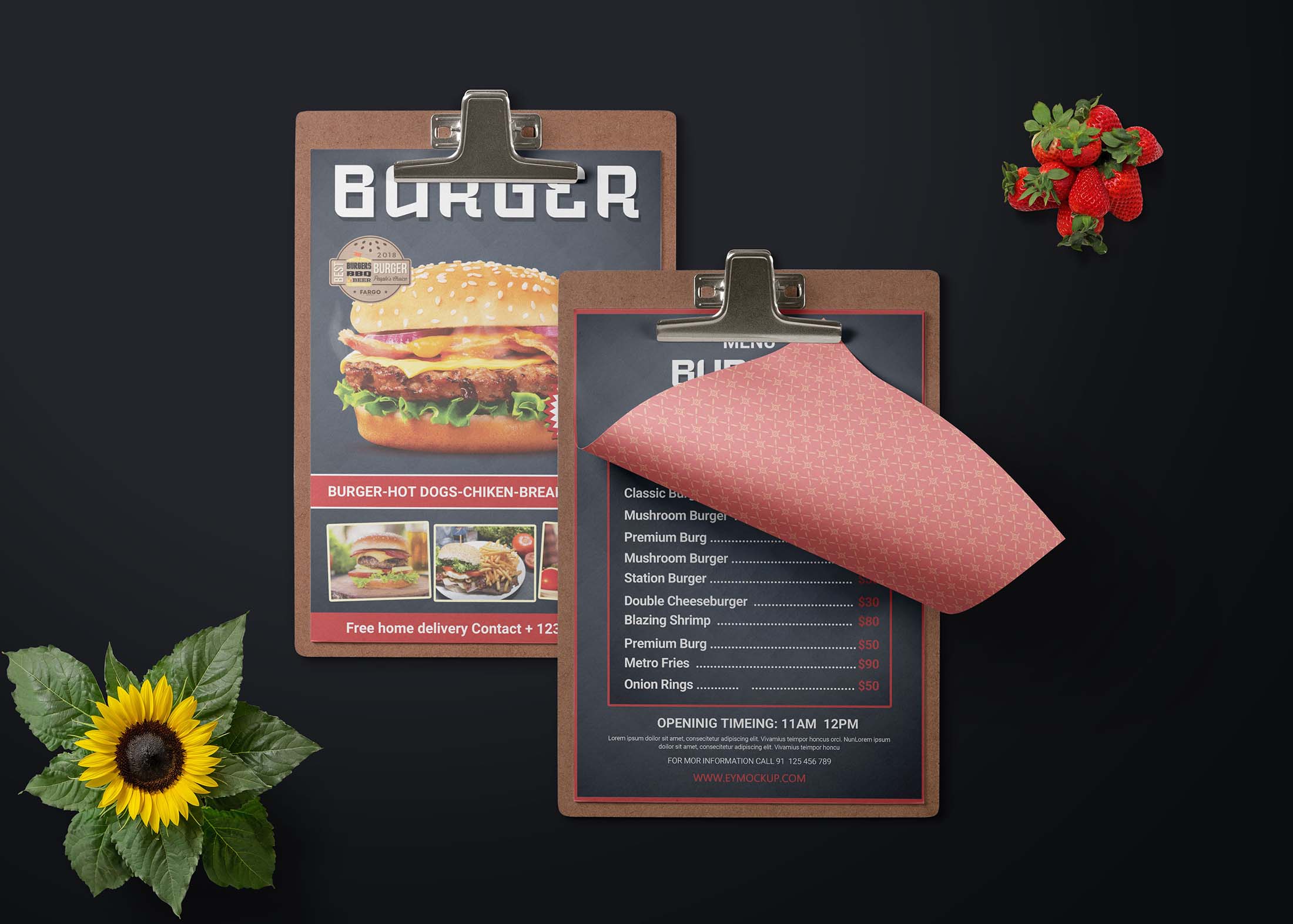Free Food Menu Design Template