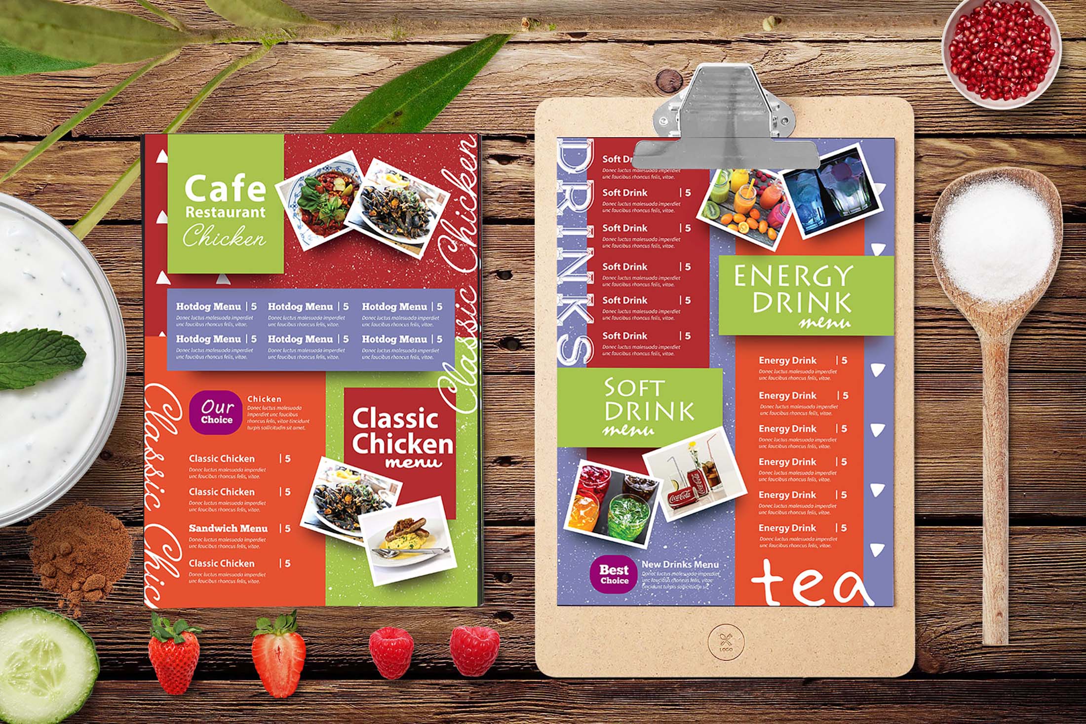 Free Non Veg Menu Card Template