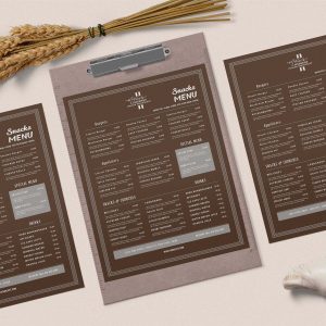 Free Simple Restaurant Menu Template