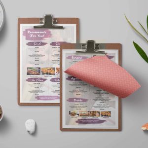 Free Snack & Food Menu Template
