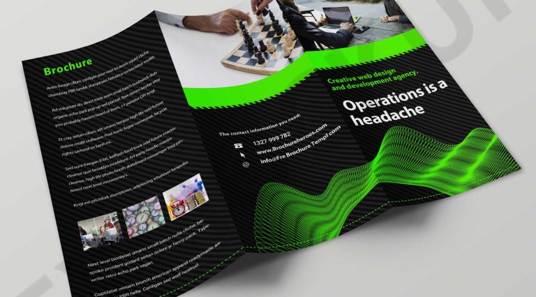Free Operation Tri-Fold Brochure Template