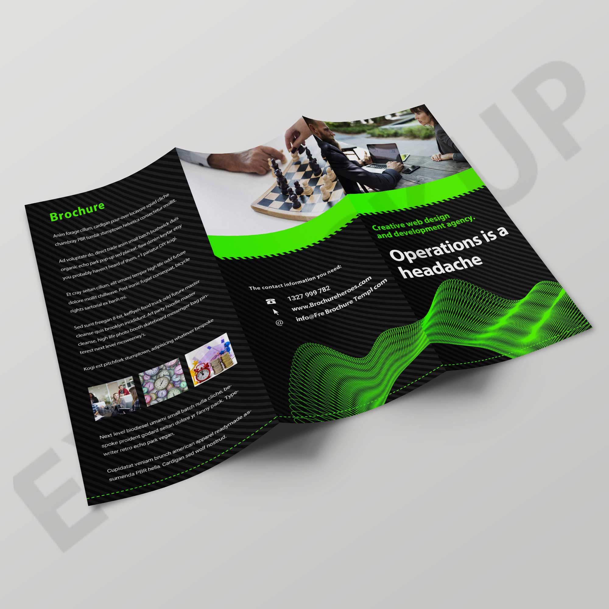 Free Operation Tri-Fold Brochure Template