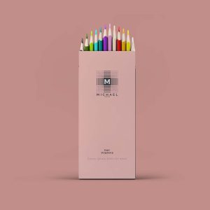 Free Minimal Pencil Box Packaging Mockup