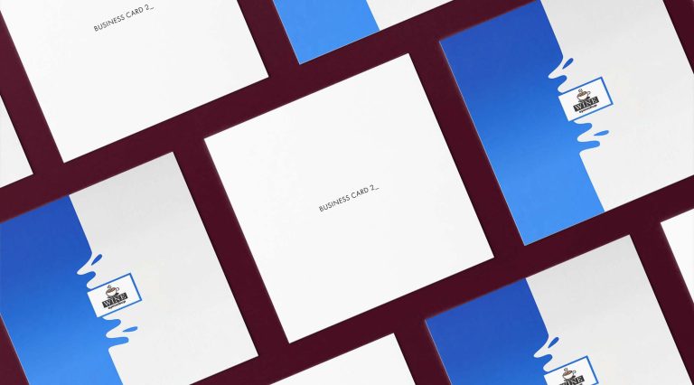 Free New Square Business Card Mockup