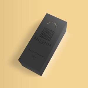 Free Black Box Packaging Mockup