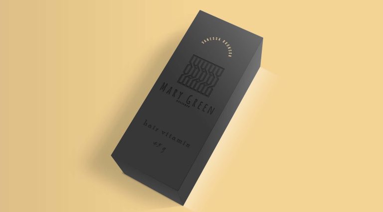Free Black Box Packaging Mockup
