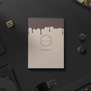 Free Black DVD Screen Mockup