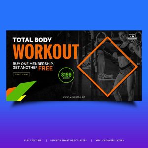 Free Body Building Banner Design