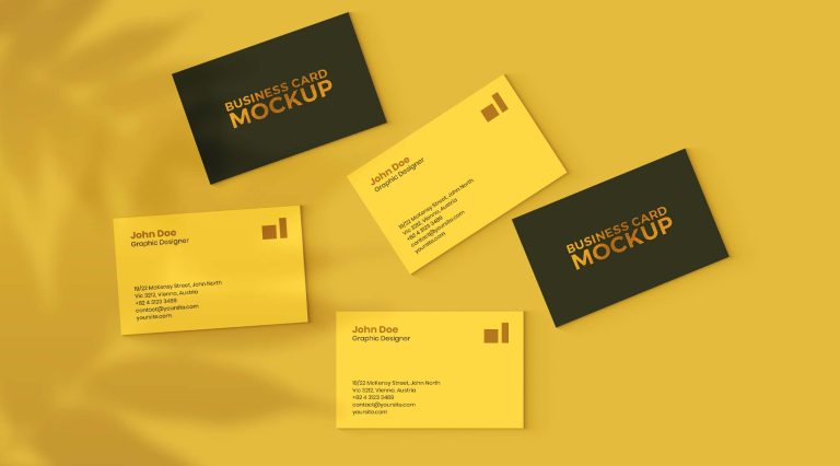 Free Branded Business Card Mockup