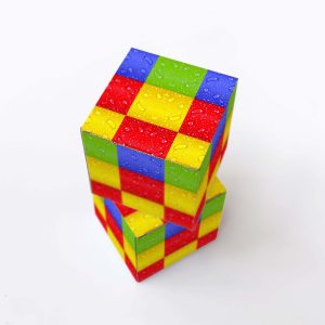 Free Colourful Box Packaging Mockup