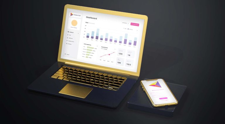 Free Gold Macbook and iPhone Mockup