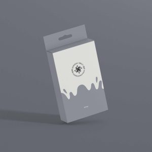 Free Charger Cable Box Mockup