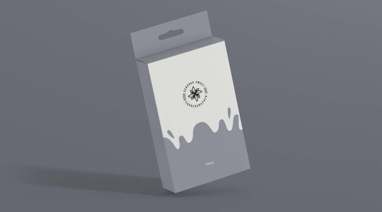 Free Charger Cable Box Mockup