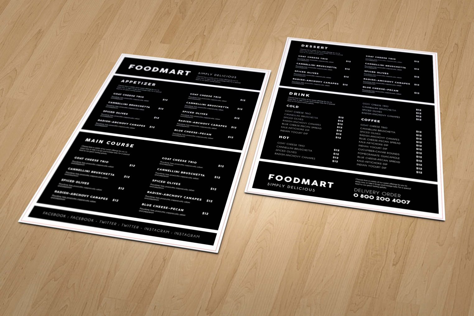 Buffet Menu Design - Graphic Folks