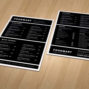 Buffet Menu Design