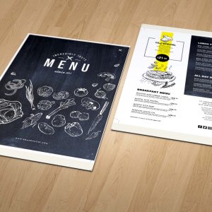 Party Menu Card