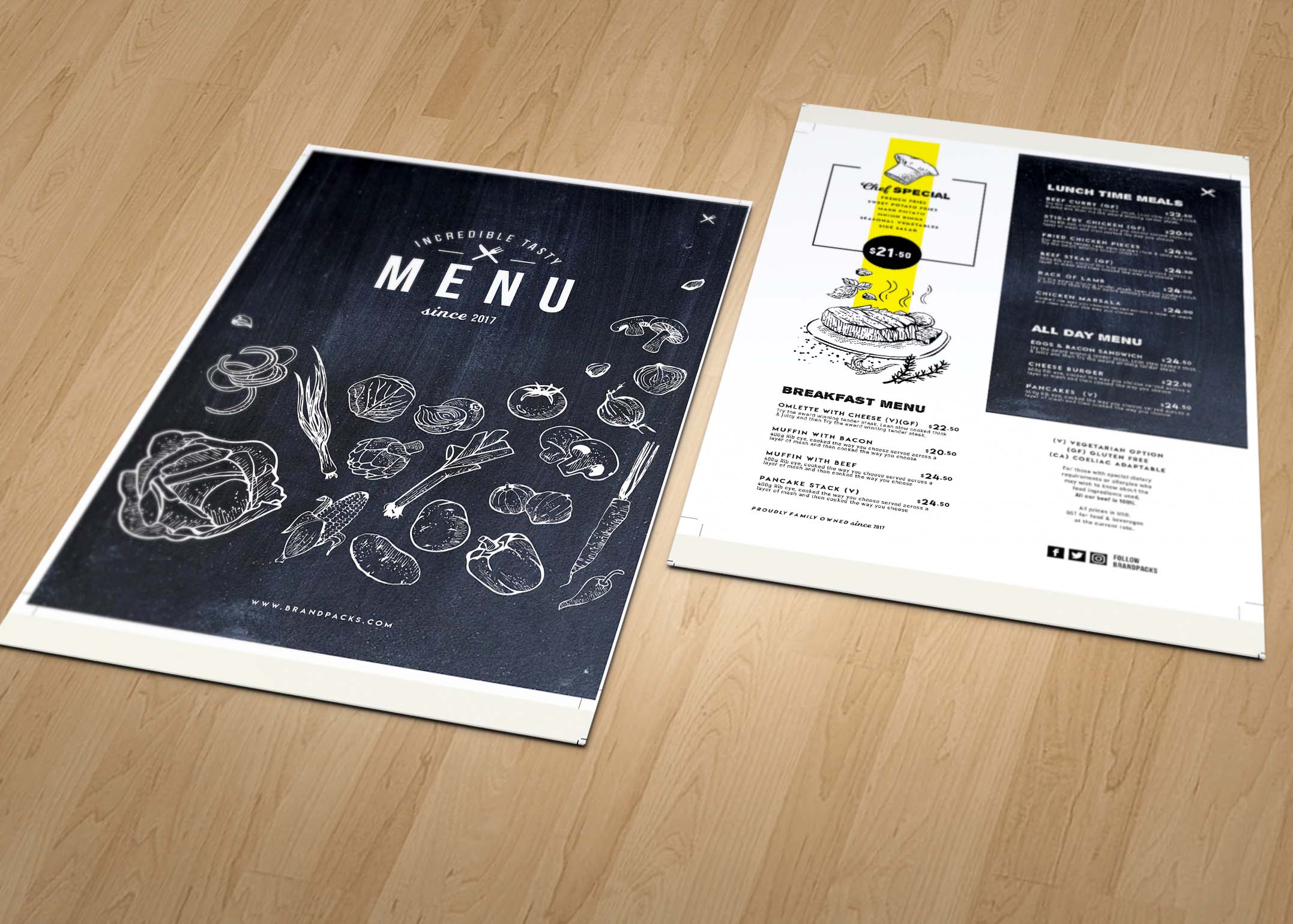 Party Menu Card