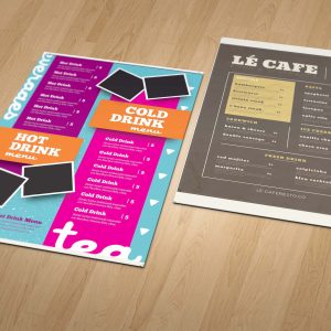 Cafe Menu Card