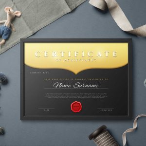 a4 Certificate Design