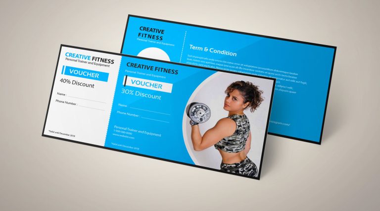 GYM Gift Card Template