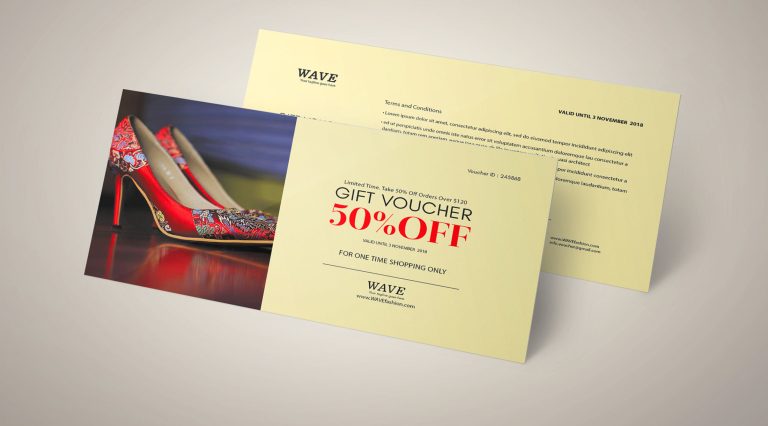 Floral Gift Voucher Template