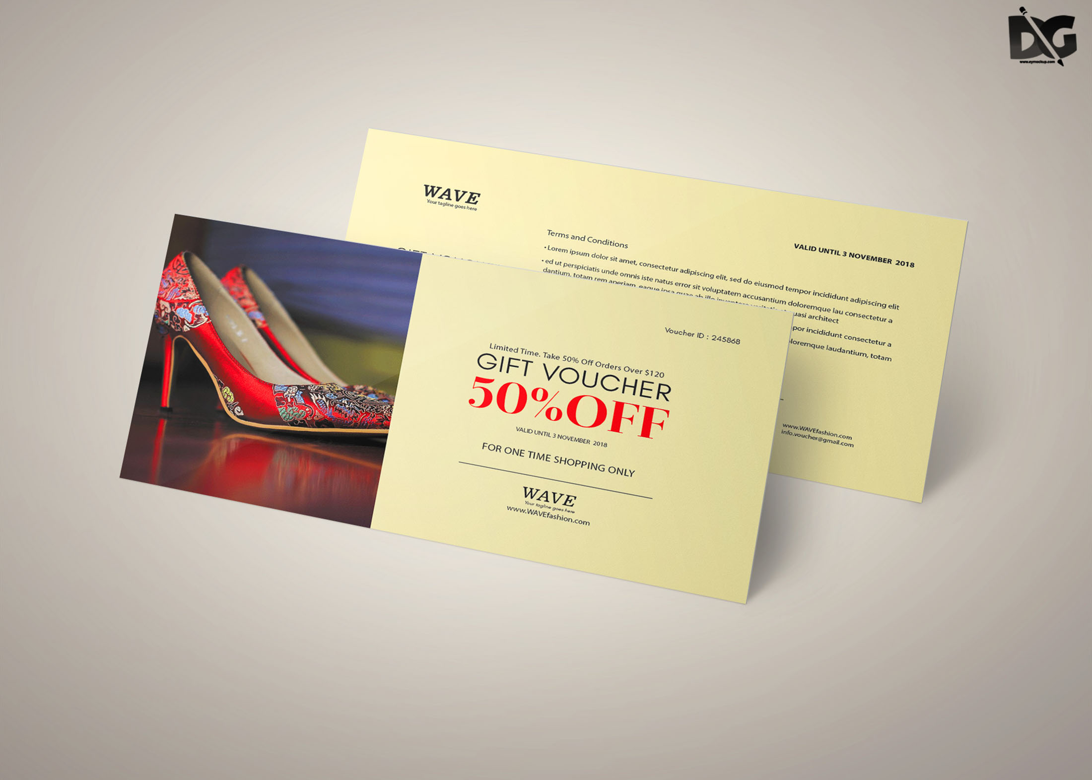 Floral Gift Voucher Template