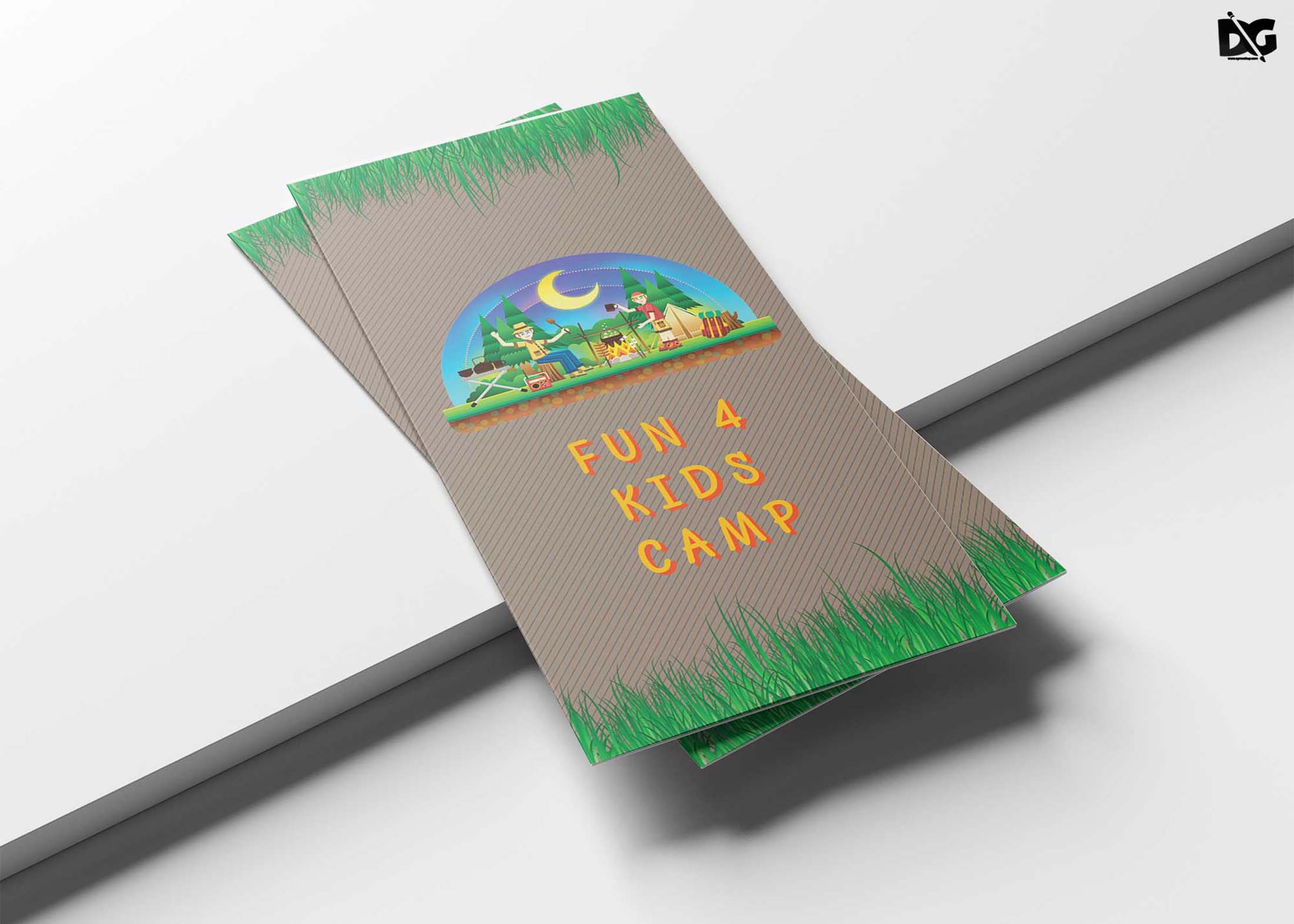 Kid School Tri-Fold Brochure Template