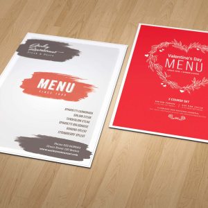 Bakery Menu Card