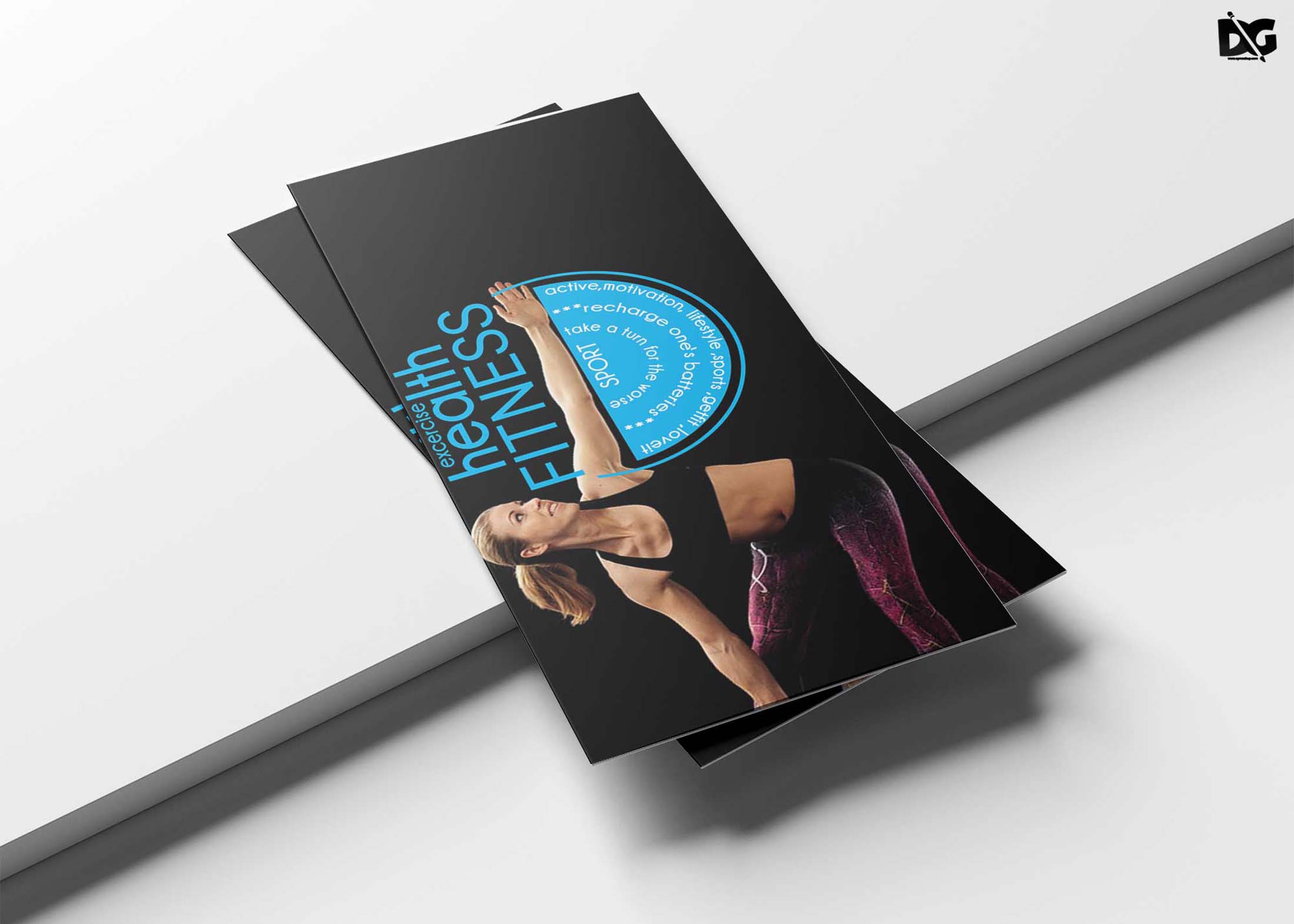 Fitness Tri-fold Brochure Template