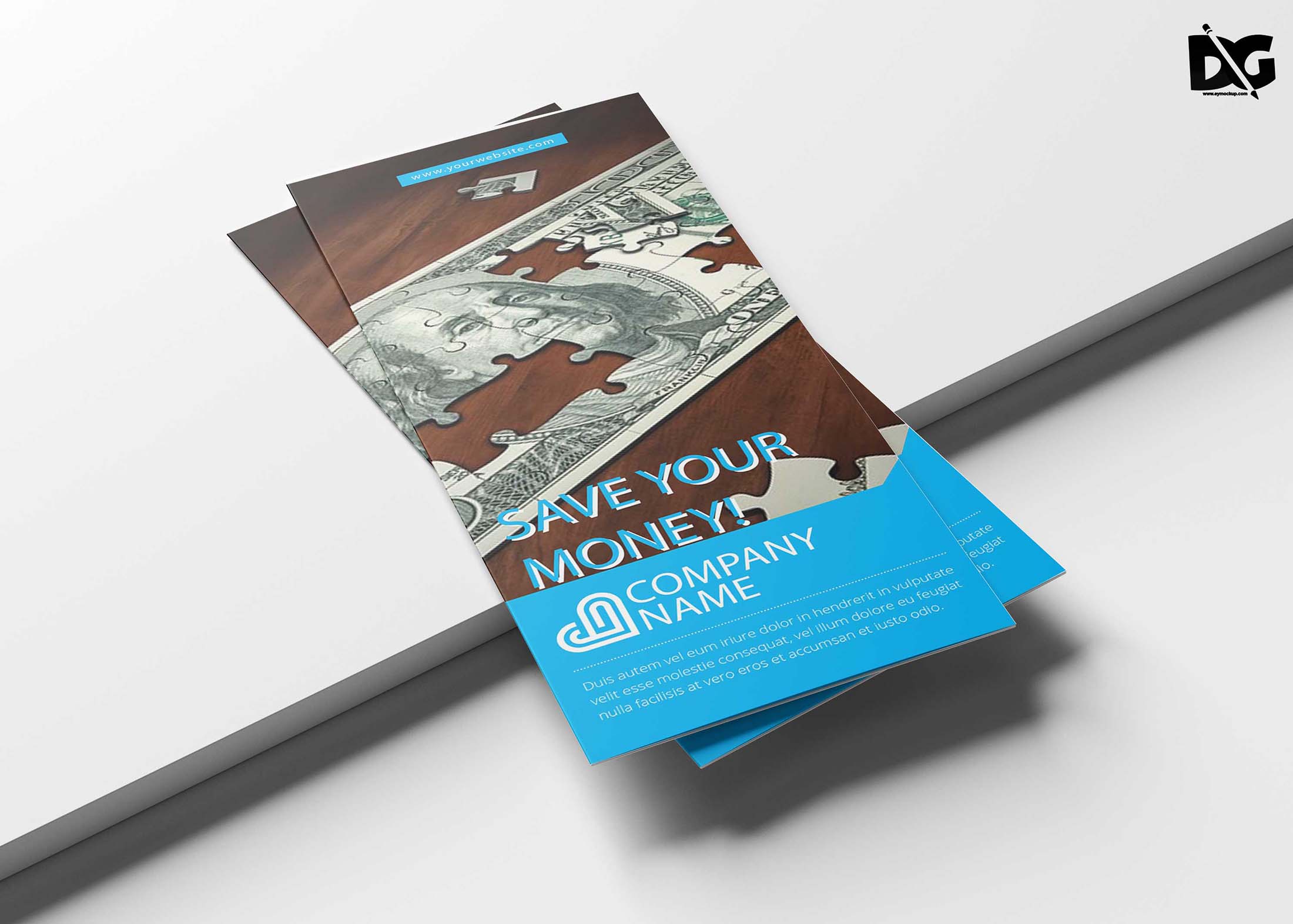 Company PSD Tri-fold Brochure Template