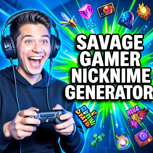 Savage Gamer Nickname Generator