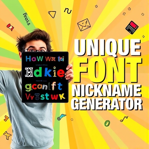 Unique Font Nickname Generator