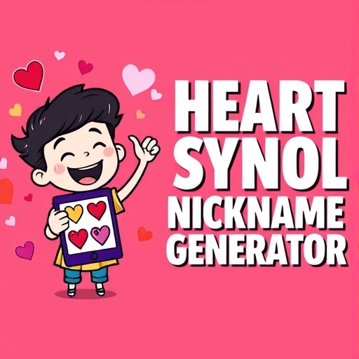 Heart Symbol Nickname Generator